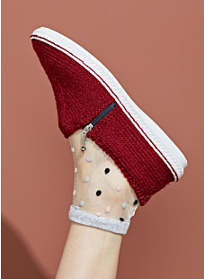 Lage schoenen met rits