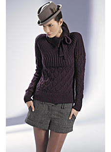 Pull empiècement rond Belle