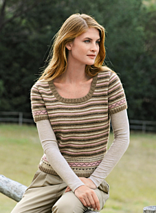 Pull manches courtes et mitaines Lora