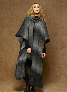 Poncho col écharpe Taima