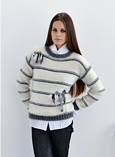 Cat. 13/14 - nr. 718 Pull met ronde kraag