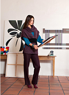 Cat. 14/15 - nr. 893 Poncho opstaande kraag