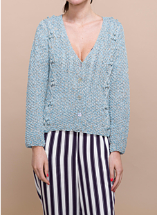 Kabelgilet met V-hals