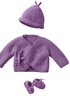 Mag. 160 - nr. 18 Cache-coeur, muts en babyslofjes