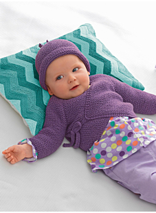 Mag. 160 - nr. 18 Cache-coeur, muts en babyslofjes