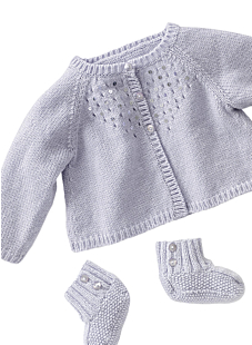 Mag. 160 - nr.22 Kort vest en babyslofjes