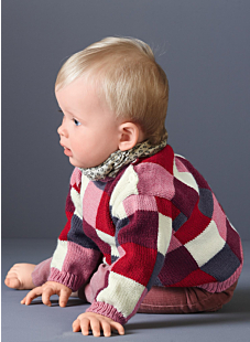 Mag. 165 - nr.32 Pull met dambordmotief