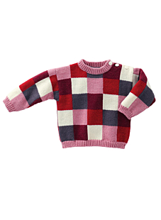 Mag. 165 - nr.32 Pull met dambordmotief