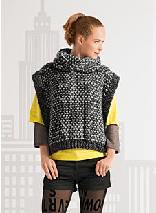 Mag. 169 - nr.03 Poncho opstaande kraag