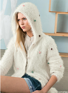 Mag. 169 - nr.18 Lange vest met kap