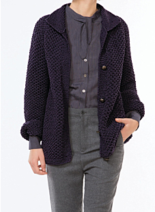 Vest met opstaande kraag