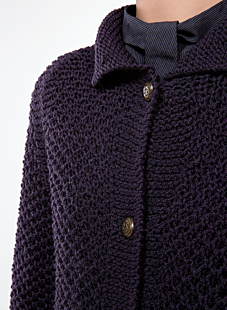 Vest met opstaande kraag