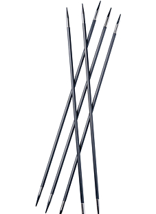 Breinaalden met dubbele punt in koolstofstaal, 20 cm, Knit Pro