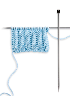 Rechte naalden in staal van Bergère de France, 40 cm
