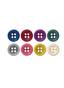 ﻿Set van 7 knopen met 4 gaten met Ø 13 mm