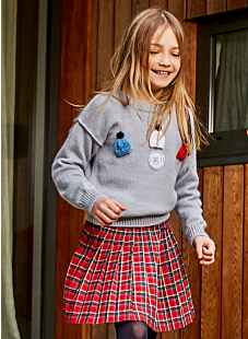 Trui met kleine mutsjes