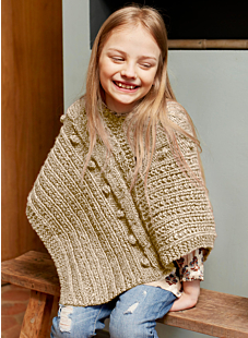 poncho met kabels