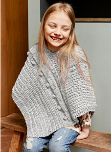 poncho met kabels