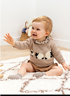 Jacquard baby-trui schaapjes