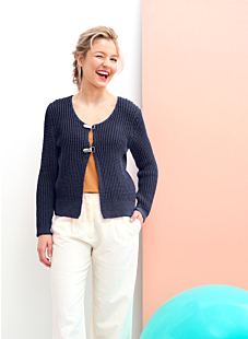Gilet coton manches longues Charlotte