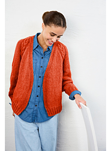 Tenessy raglan V-hals kabelvest