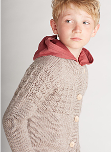 Raglanvest met ronde hals