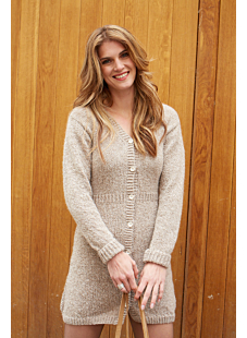 V-hals vest-jurk
