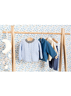 Kabelvest met ronde hals