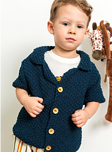 Vest met korte mouwen Colbert