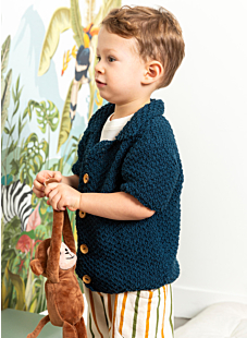 Vest met korte mouwen Colbert