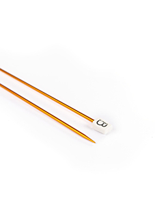 Rechte breinaalden in gekleurd aluminium, 2.5 mm - 40 cm