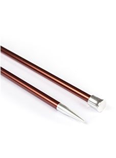 Rechte naald van gekleurd metaal, 5.5 mm - 40 cm, Knit Pro
