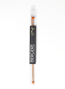 Rechte breinaalden in bamboe, 2.5 mm - 33 cm