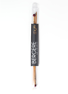 Rechte breinaalden in bamboe, 5 mm - 33 cm