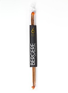 Rechte breinaalden in bamboe, 6 mm - 33 cm