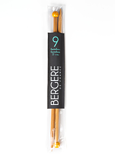 Rechte breinaalden in bamboe, 9 mm - 33 cm