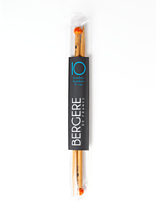 Rechte breinaalden in bamboe, 10 mm - 33 cm