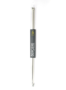 Rechte breinaalden in grijs aluminium, 6 mm - 50 cm
