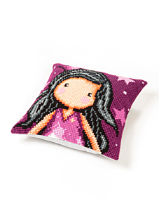 Santoro Gorjuss dream Canvas Kussen Kit Afm. 40 x 40 cm