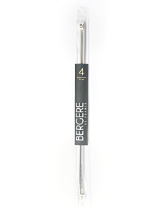 Rechte breinaalden in grijs aluminium, 4 mm - 40 cm
