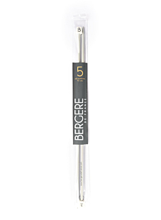 Rechte breinaalden in grijs aluminium, 5 mm - 40 cm