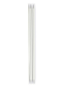 Breinaalden met dubbele punt in aluminium (set van 5), 3.5 mm - 20 cm