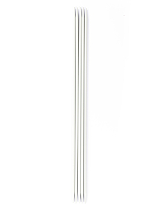Breinaalden met dubbele punt in aluminium (set van 5), 5.5 mm - 40 cm