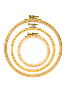 Set van 3 borduurringen 10-15-20 cm