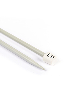Rechte breinaalden in grijs aluminium, 6 mm - 40 cm