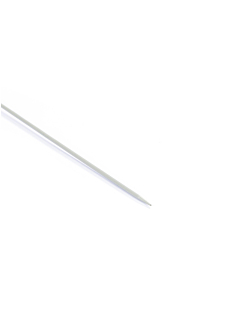 Breinaalden met dubbele punt in aluminium (set van 5), 2.5 mm - 20 cm