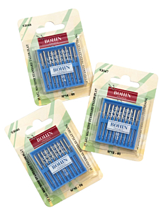 Lot d'aiguilles machine super sur carte n°70-80-90