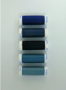 Fil à coudre polyester 5 fusettes de 100 m, assortiment 9