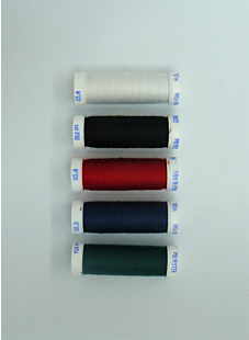 Fil à coudre polyester 5 fusettes de 100 m, couleurs variées 1