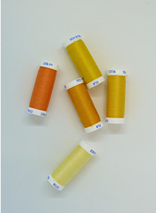 Fil à coudre coton 5 fusettes de 100 m, assortiment 3